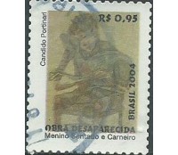 R831 PORTINARI MENINO SENTADO E CARNEIRO 2004 - 8271  CARIMBADO